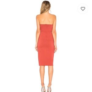 Revolve Dresses - Zarah strapless high slit midi dress Revolve Dresses - Zarah strapless high slit midi dress